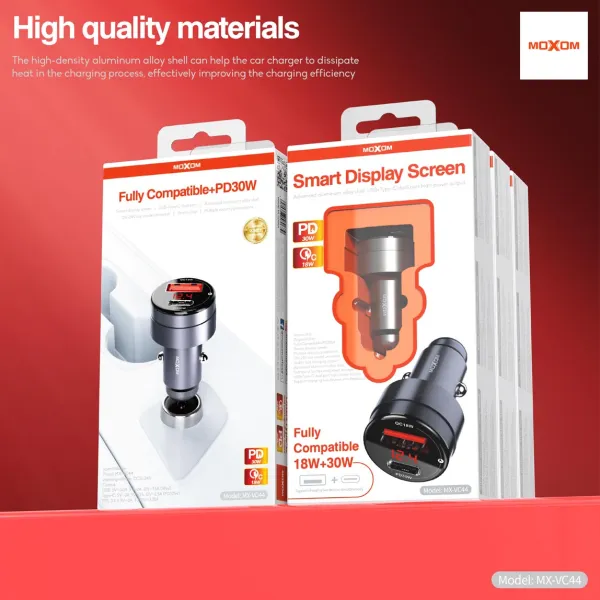 لقمة شحن سيارة PD30W QC18W VC44